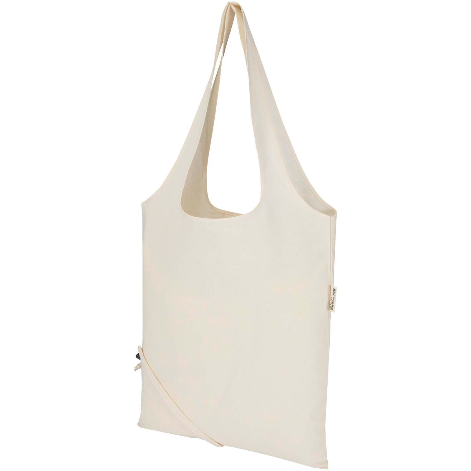 Madras Blend 140 g/m², GRS, faltbare Baumwoll Tragetasche, 7 l - natur-745