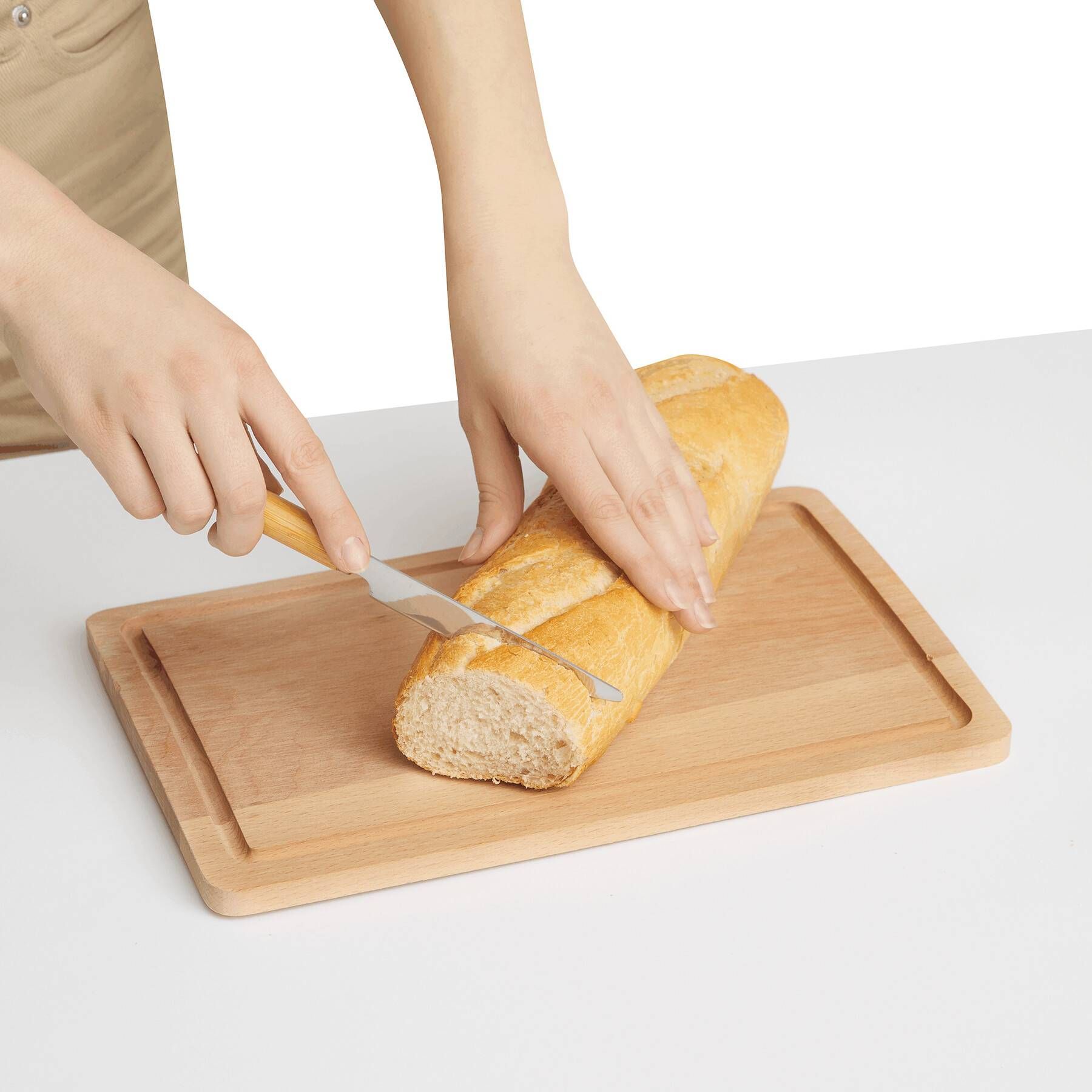 Schneidebrett WOODEN SQUARE - braun-673