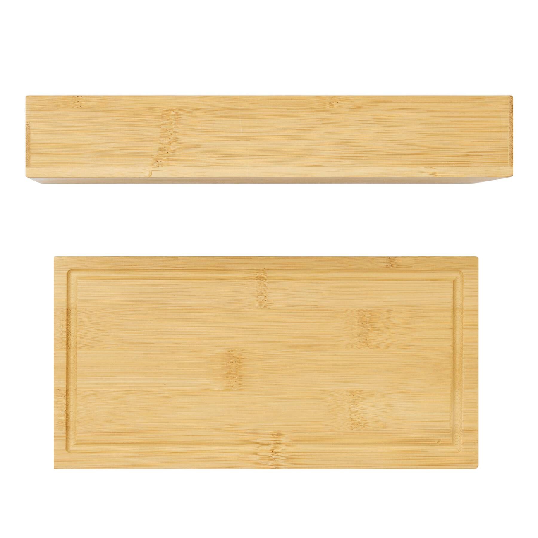 Wein- und Käseset BAMBOO WINE - braun - silber-110