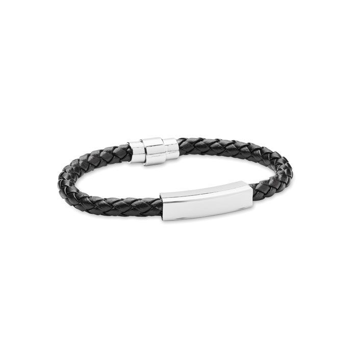 Geflochtenes Armband 18 cm FAULETI - schwarz-574
