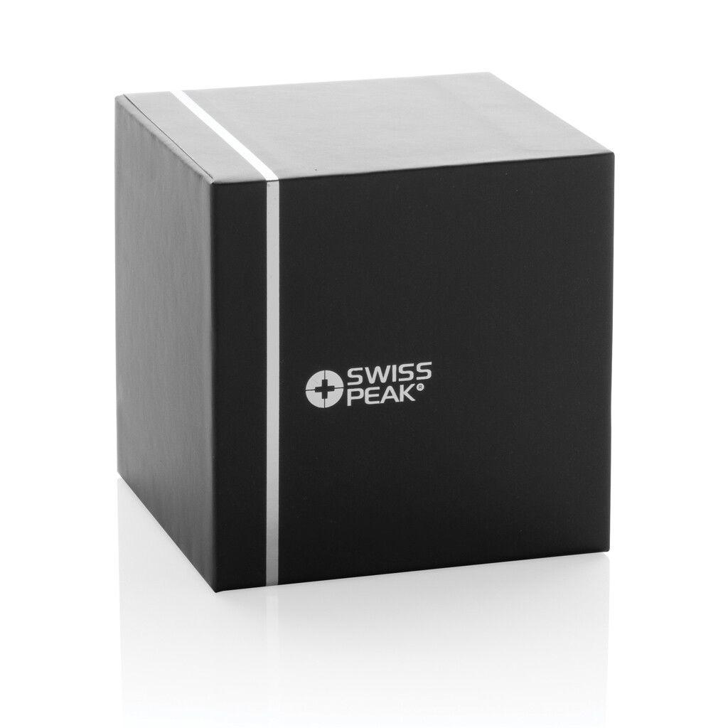 Swiss Peak 3W Basslautsprecher aus RCS recyceltem Aluminium - grau-218