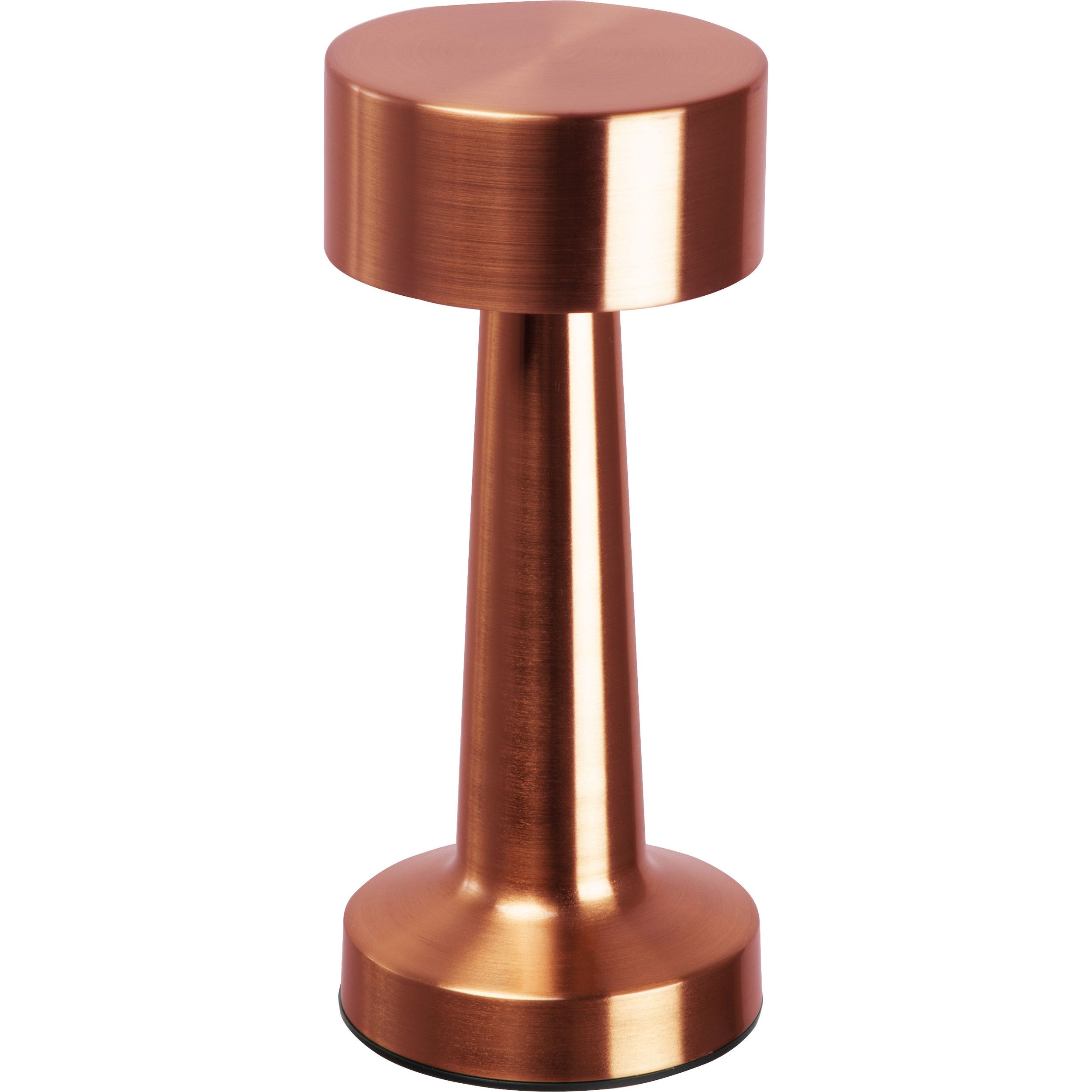 Tischlampe aus Edelstahl mit Akku  - kupfer-888