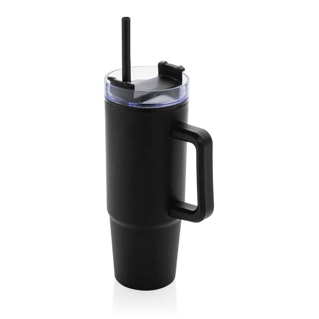Tana Becher aus RCS recyceltem Kunststoff mit Griff 750ml - schwarz-934