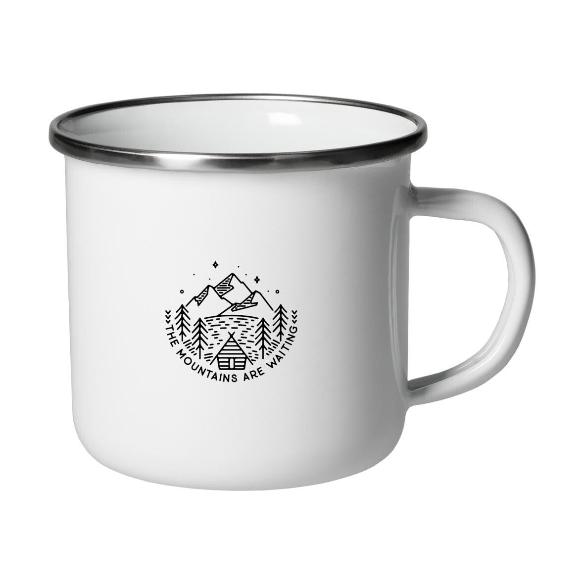 Emaille-Becher Cozy,300 ml, weiß 300 ml - weiß-542