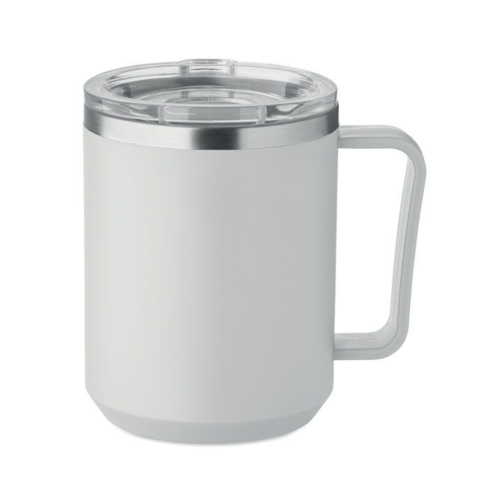 Doppelwandiger Becher 400ml COCOA - grau-666
