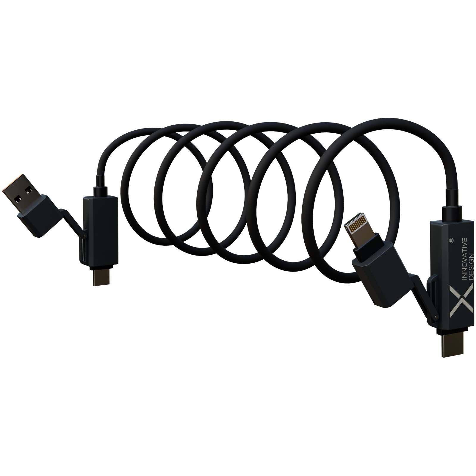 SCX.design C59 100 W magnetisches Silikon Ladekabel - schwarz-261