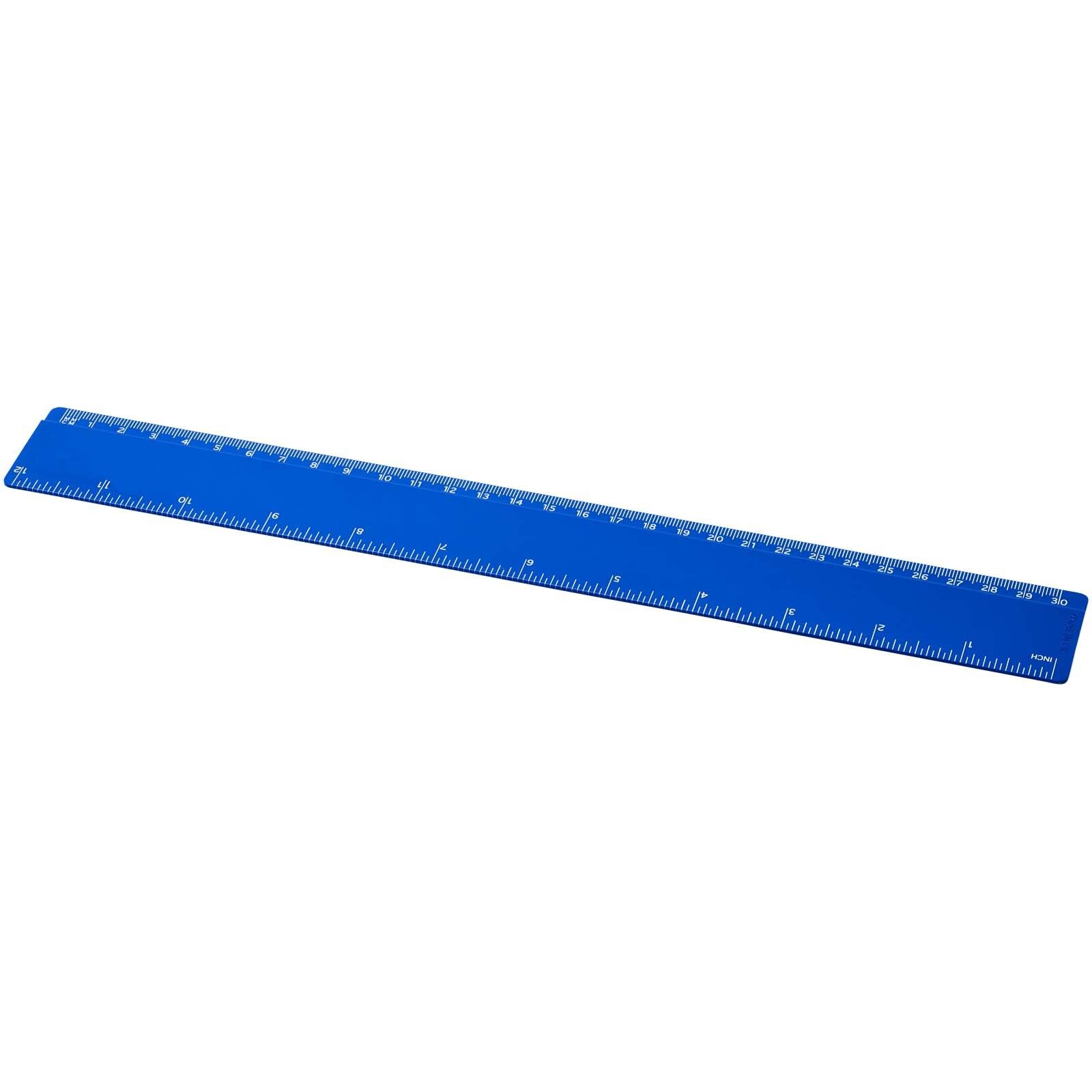 Renzo 30 cm Kunststofflineal - blau-149