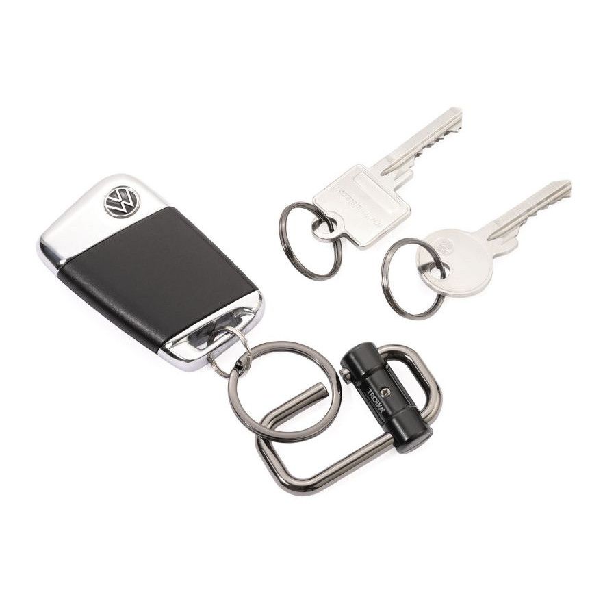Troika Schlüsselanhänger 2-WAY KEY - gunmetal - schwarz-281