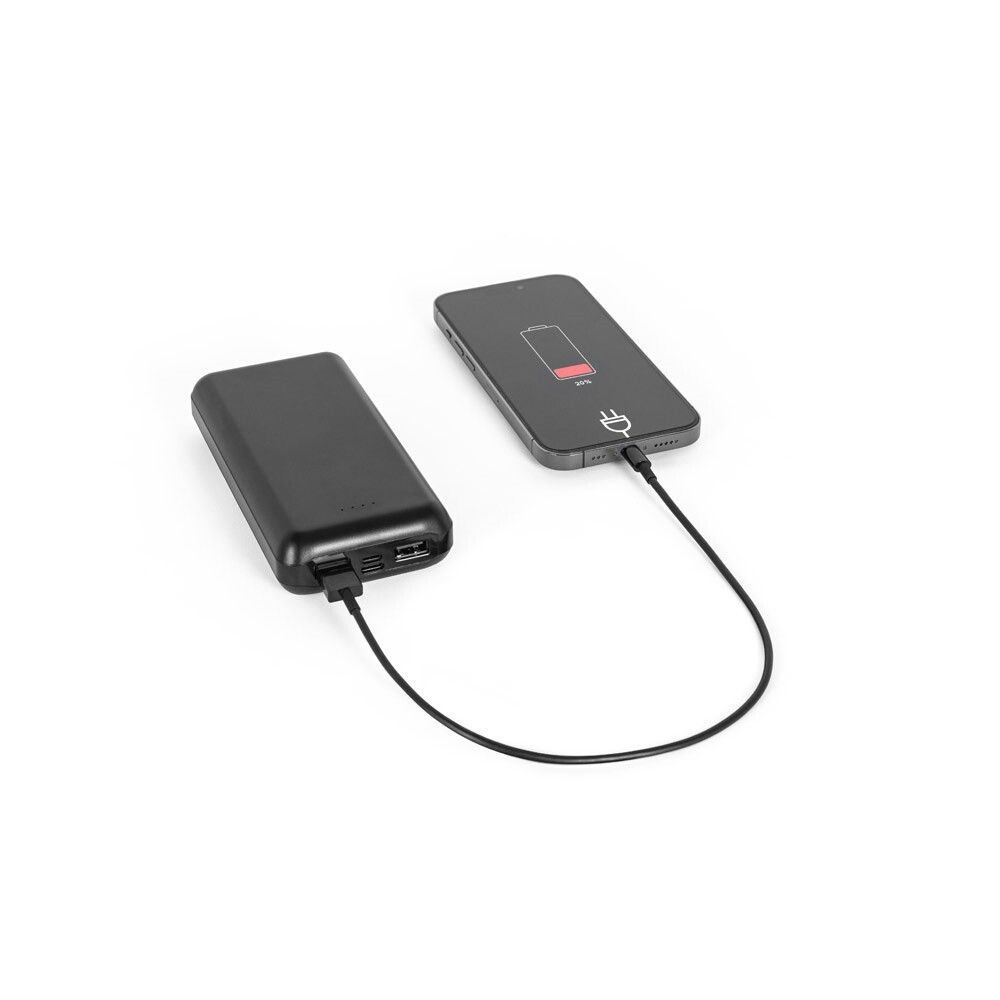 LEAKEY 20 Powerbank 20'000 mAh aus recyceltem ABS (100% rABS) - schwarz-766