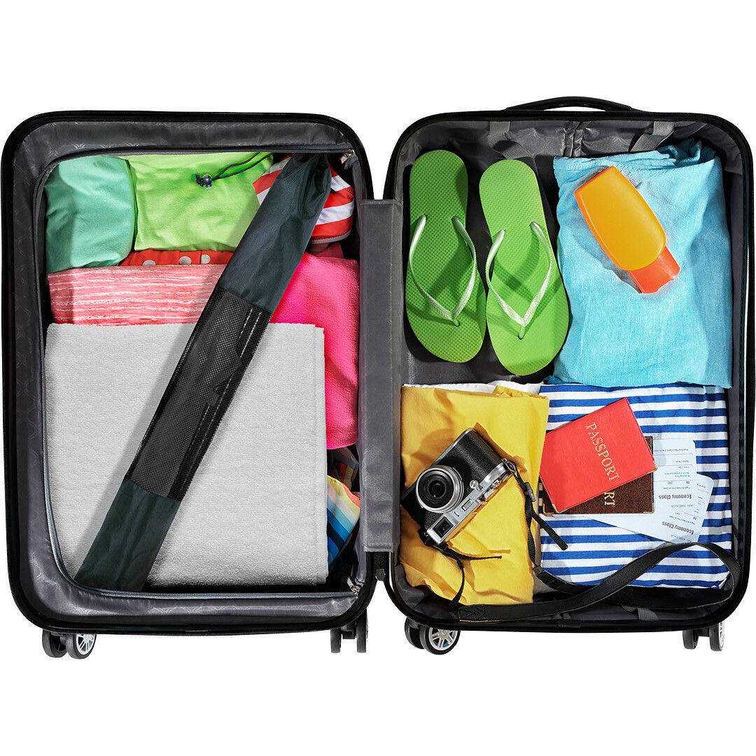 Strand-Sonnenschirm Travelmate Camper Ø147 cm - schwarz-971