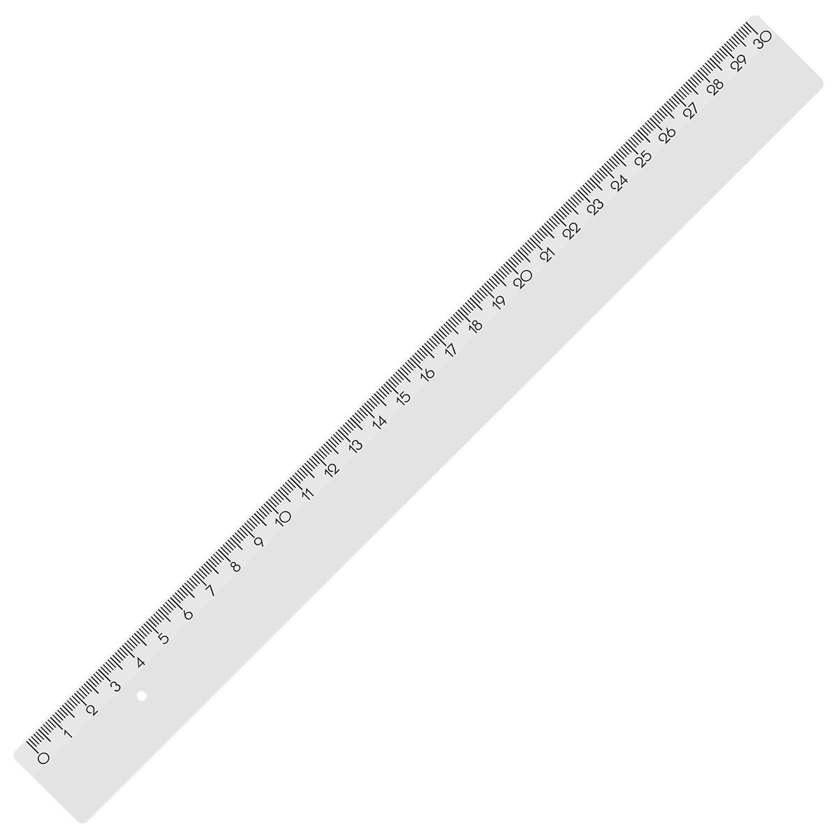 Lineal 30 cm - weiß-589