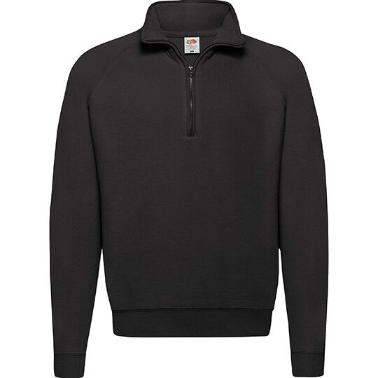 Classic Zip Neck Sweat für Herren - black-780
