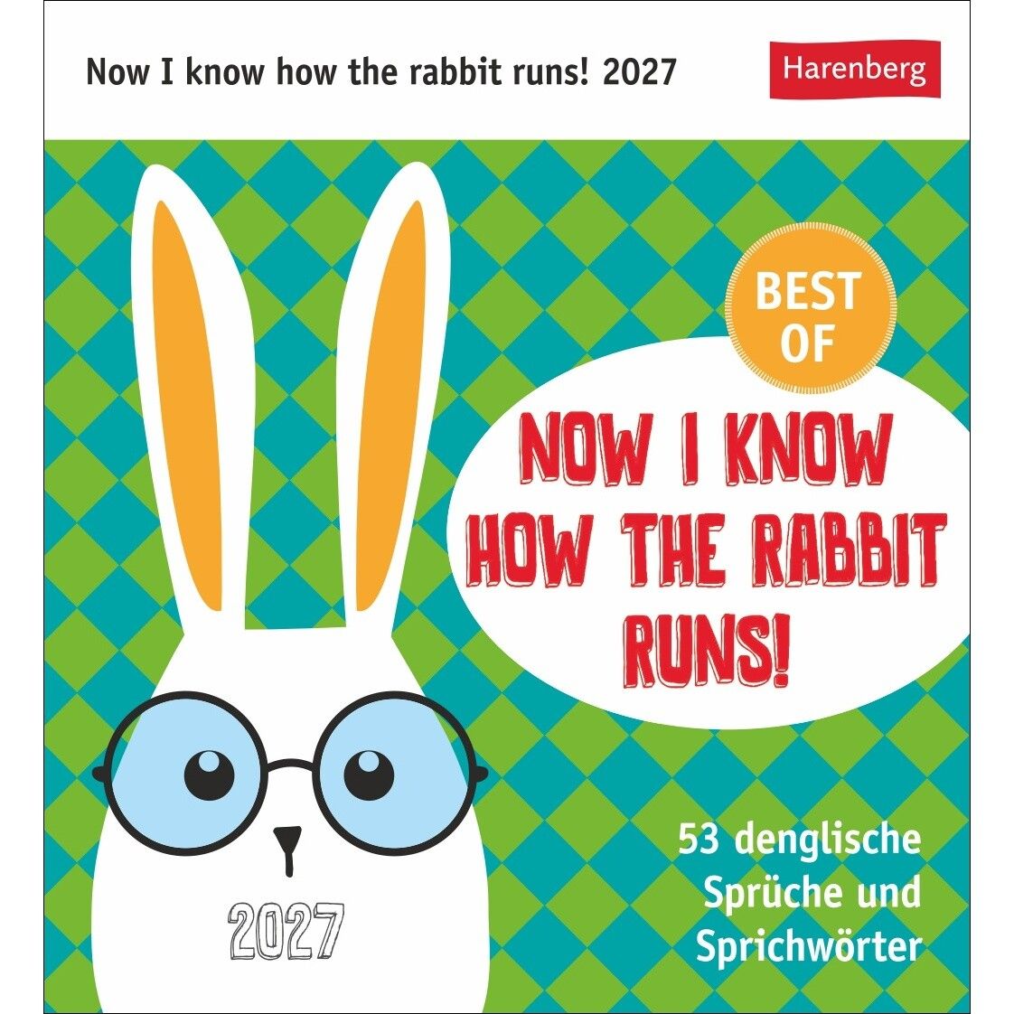 Now I know how the rabbit runs Postkartenkalender-222