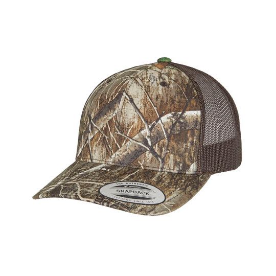 YP Classics Realtree Camo Retro Trucker Cap - edge-431