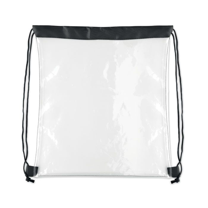 Transparenter Kordelzugbeutel USEE - schwarz-348