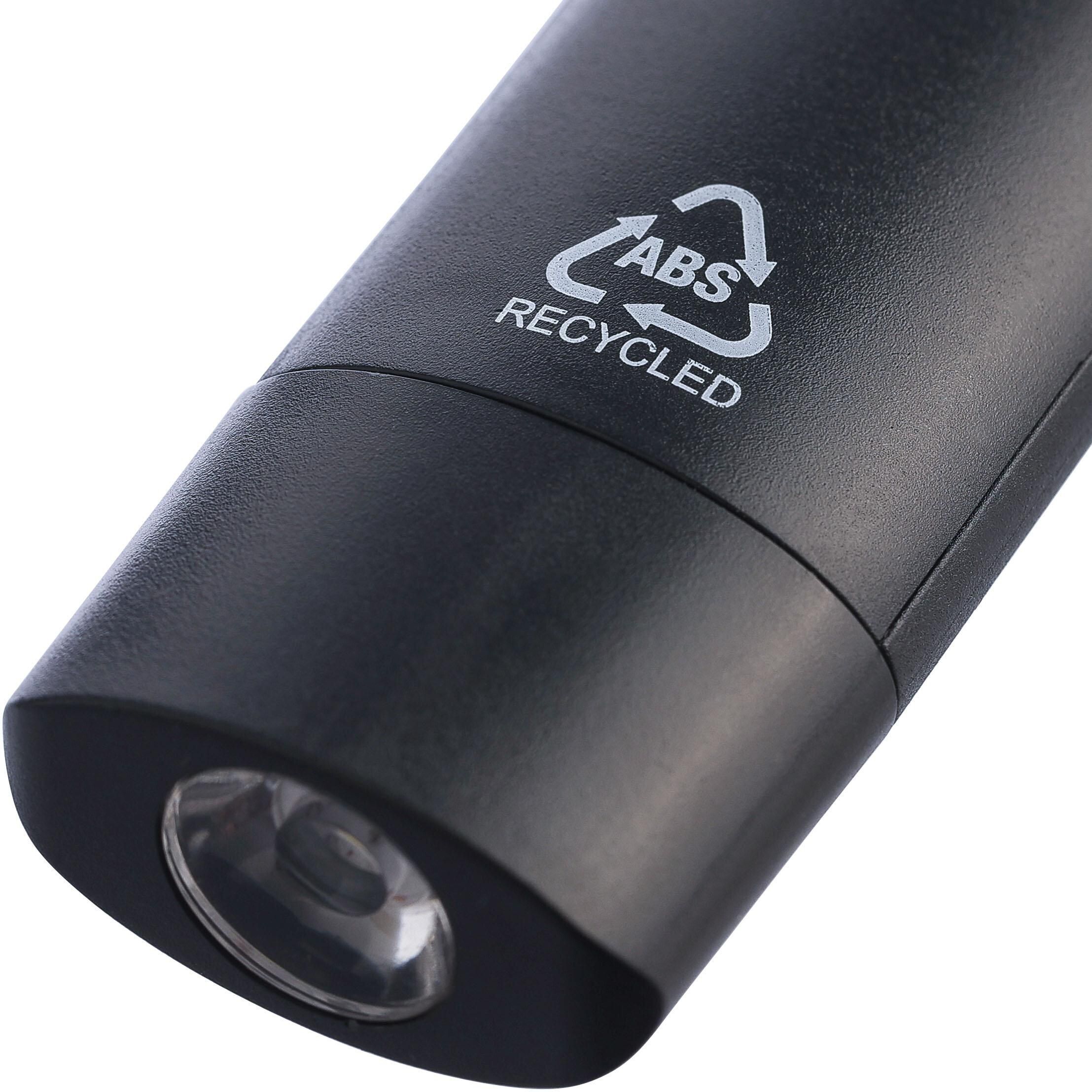 Recycelte ABS Mini-Taschenlampe Zai - schwarz-416