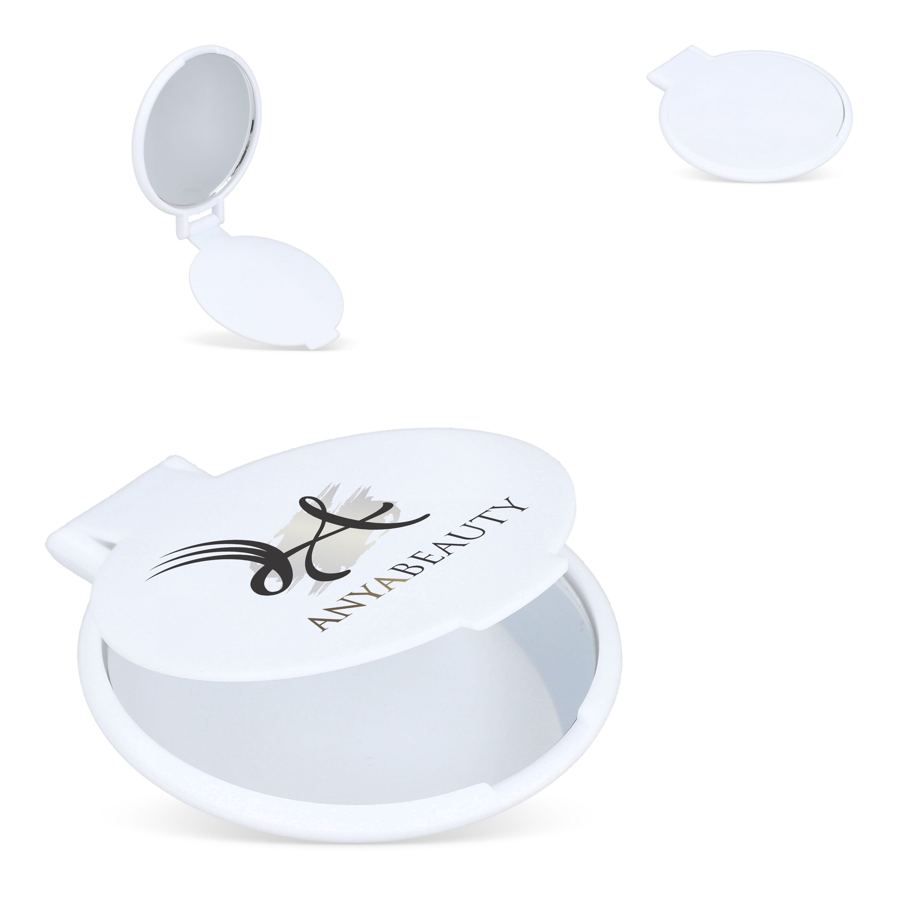 Kleiner kompakter Spiegel Charm - weiss-926
