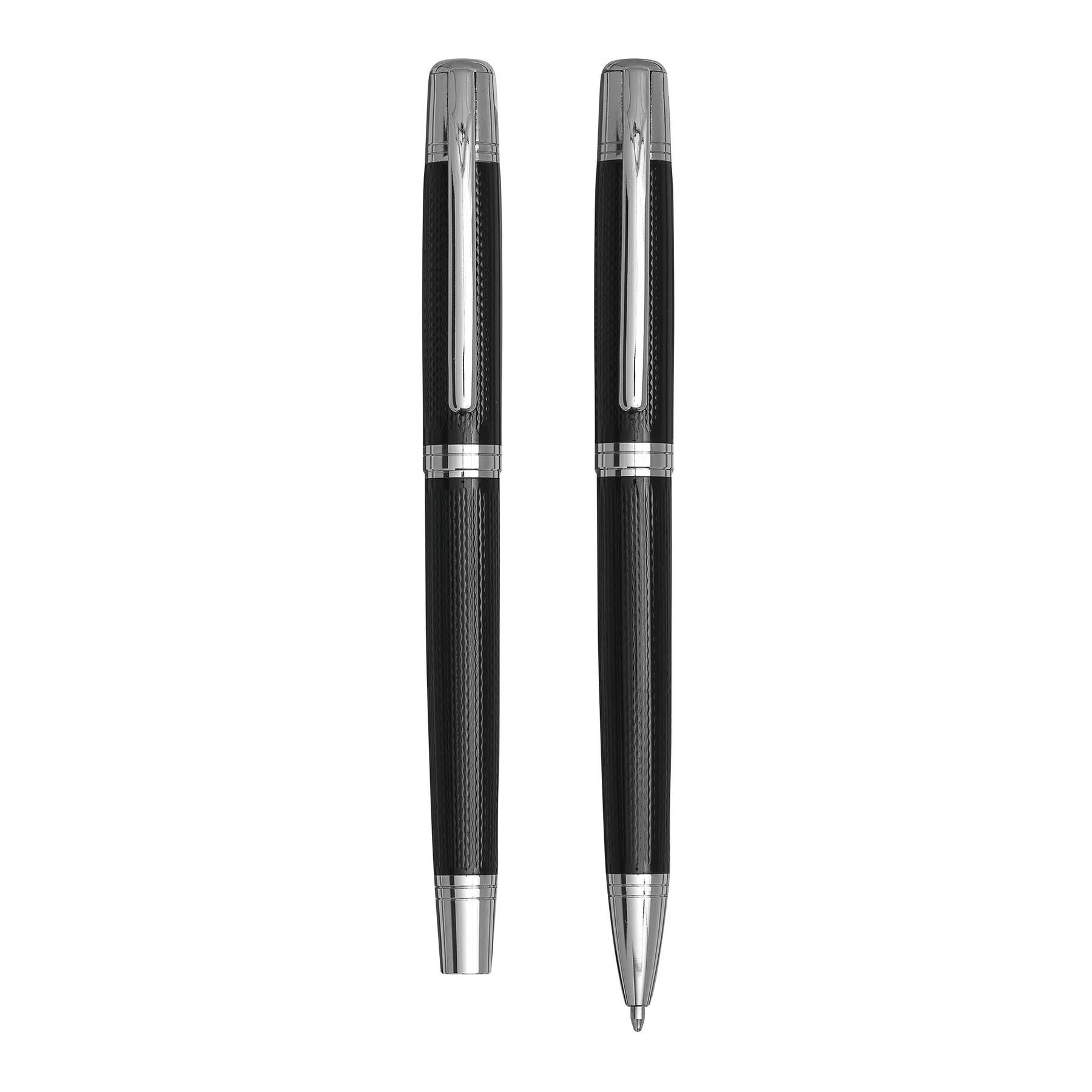 Schreibset MANZONI - schwarz - silber-130