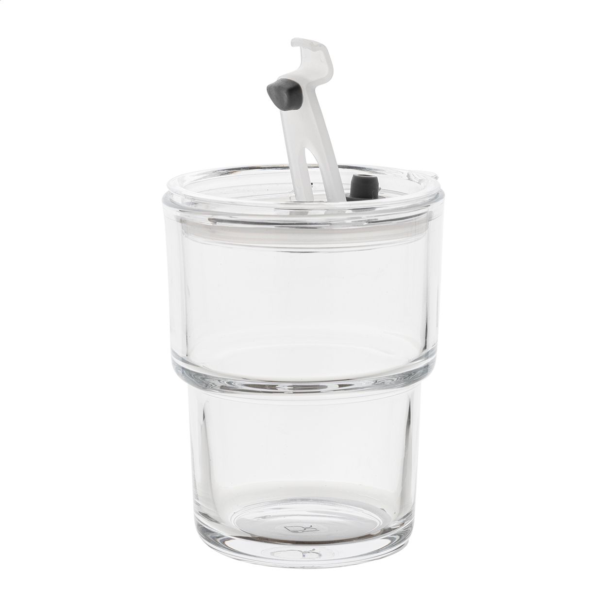 Glassip Reisebecher aus Glas, 400 ml - transparent-245