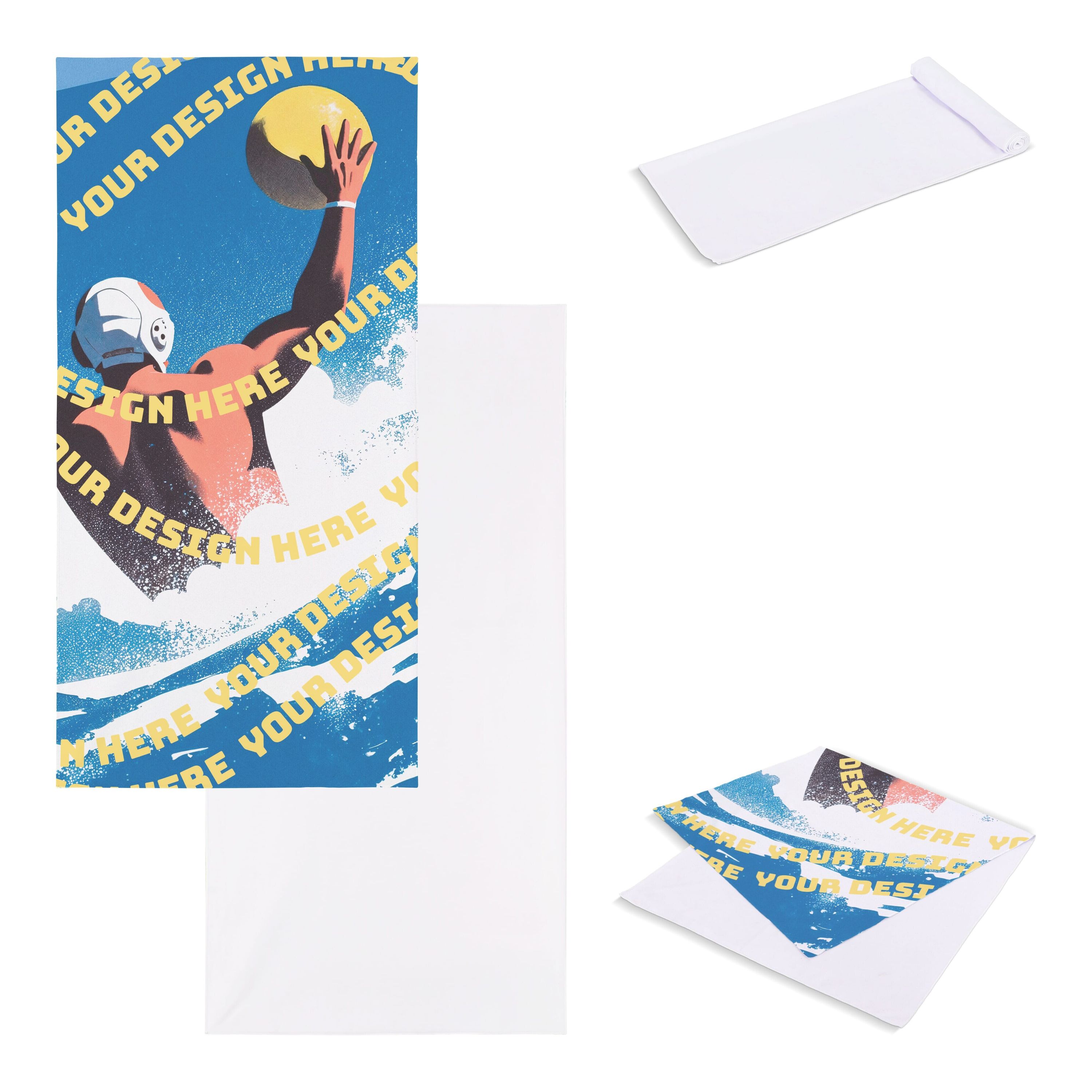 Schnelltrocknendes Handtuch 70 x 140 cm (200 g/m²) Sublimationsdruck - weiss-166