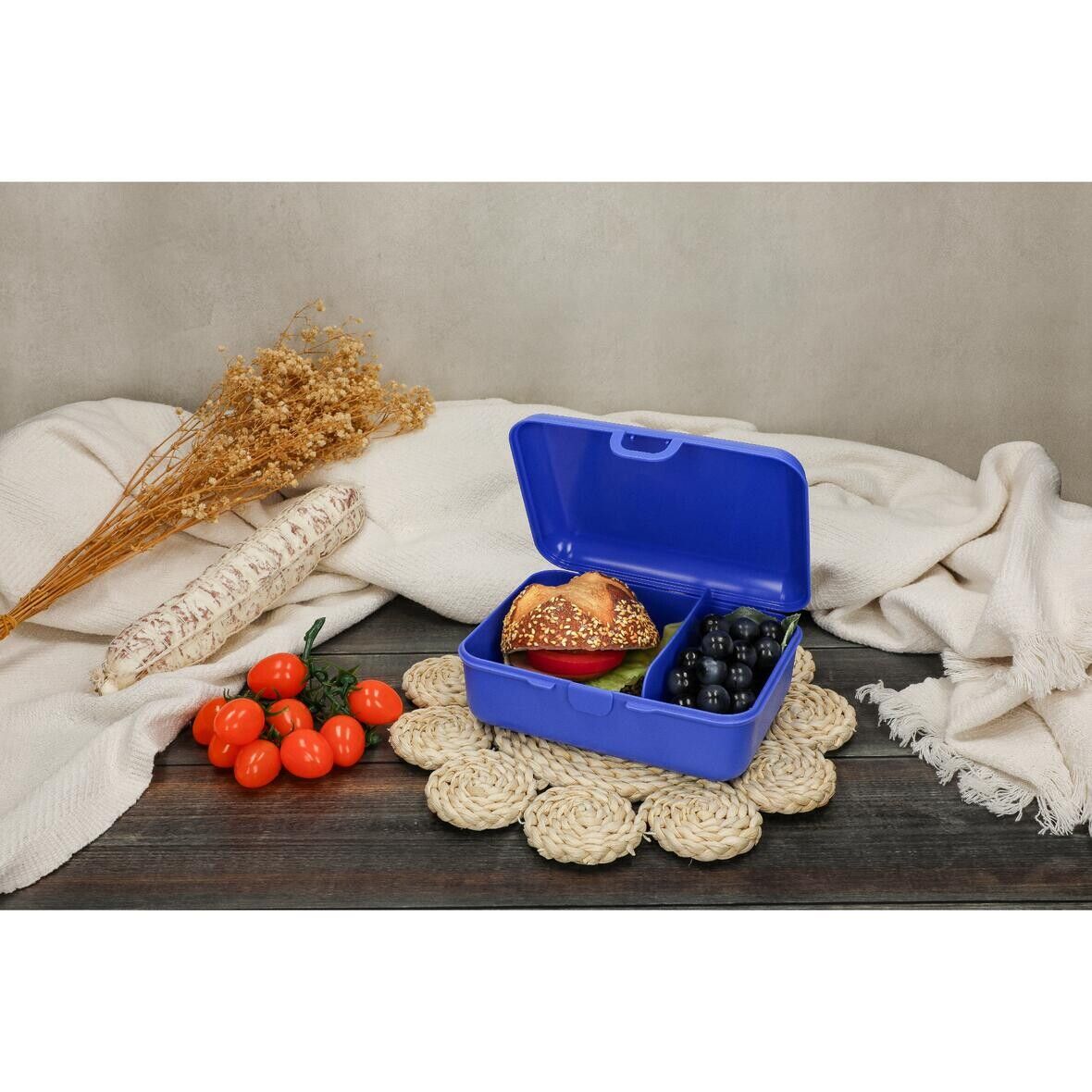 Vorratsdose School-Box deluxe, mit Trennschale - standard-rot-584