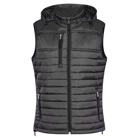 Women´s Hooded Performance Body Warmer - dark grey-520