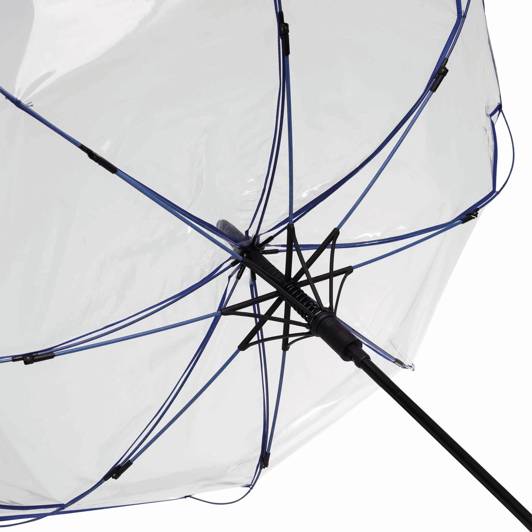 Automatischer Windproof-Stockschirm VIP - blau - transparent-159