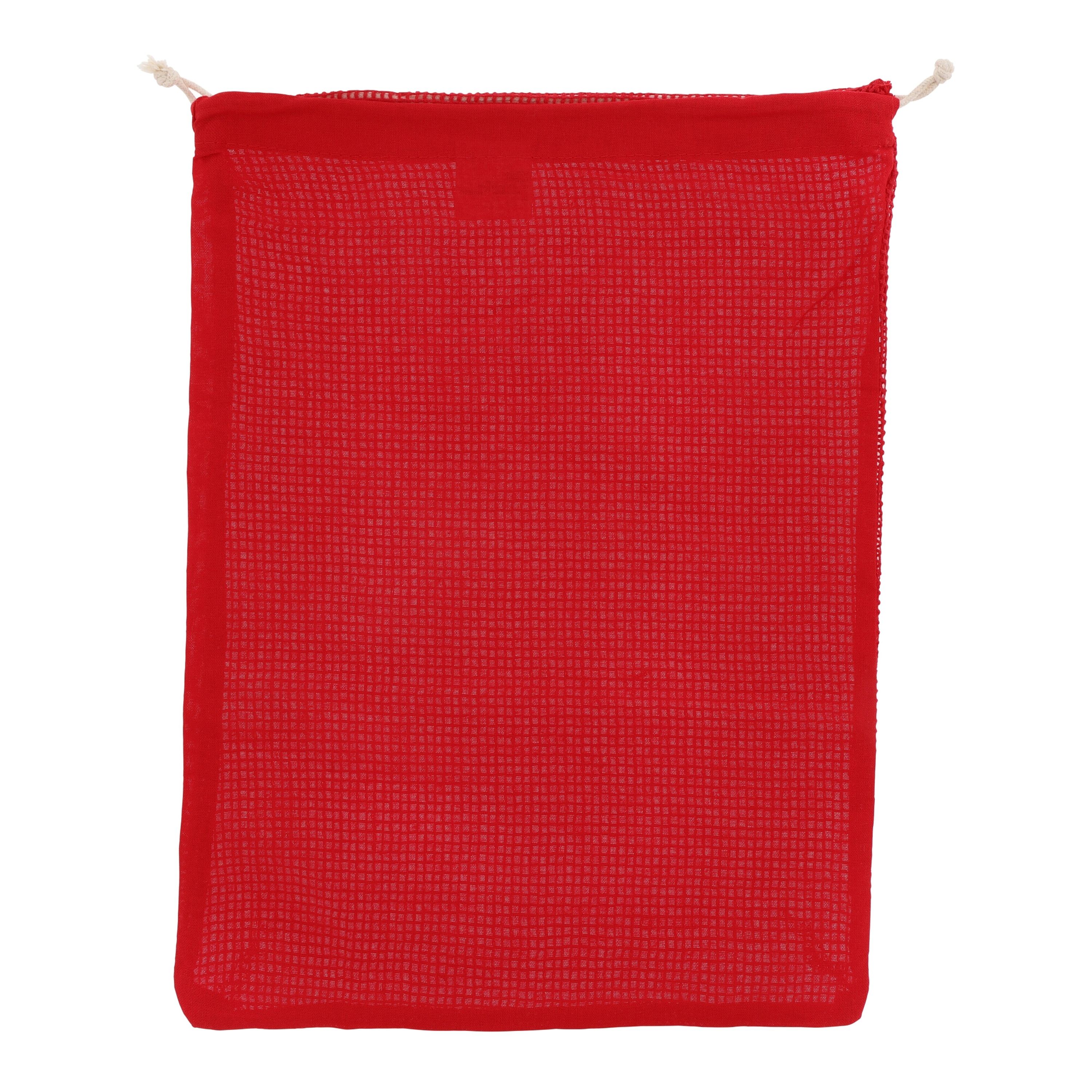 Wiederverwendbare Lebensmitteltasche OEKO-TEX® Baumwolle 30x40cm - rot-774