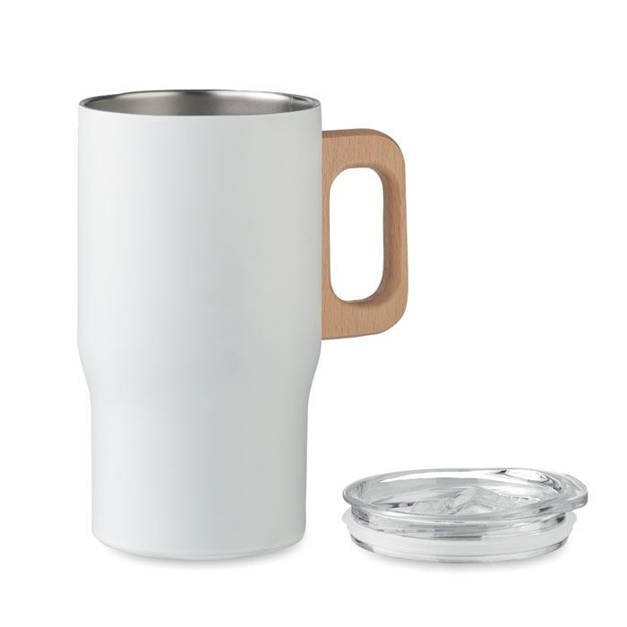 Doppelwandiger Becher 350ml TUMBOO - weiß-409