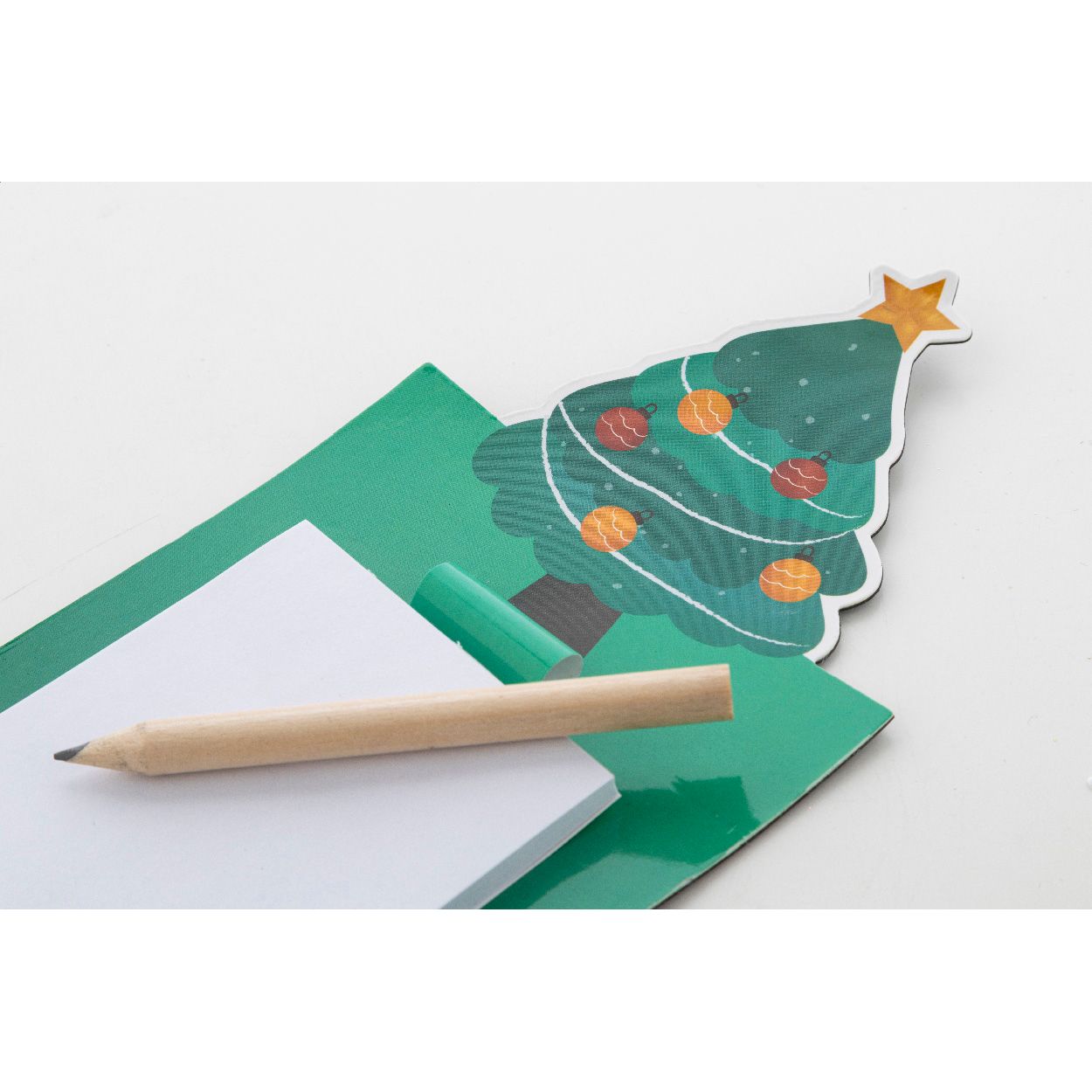Julliste Magnetischer Notizblock Weihnachten, Weihnachtsbaum - grün-868