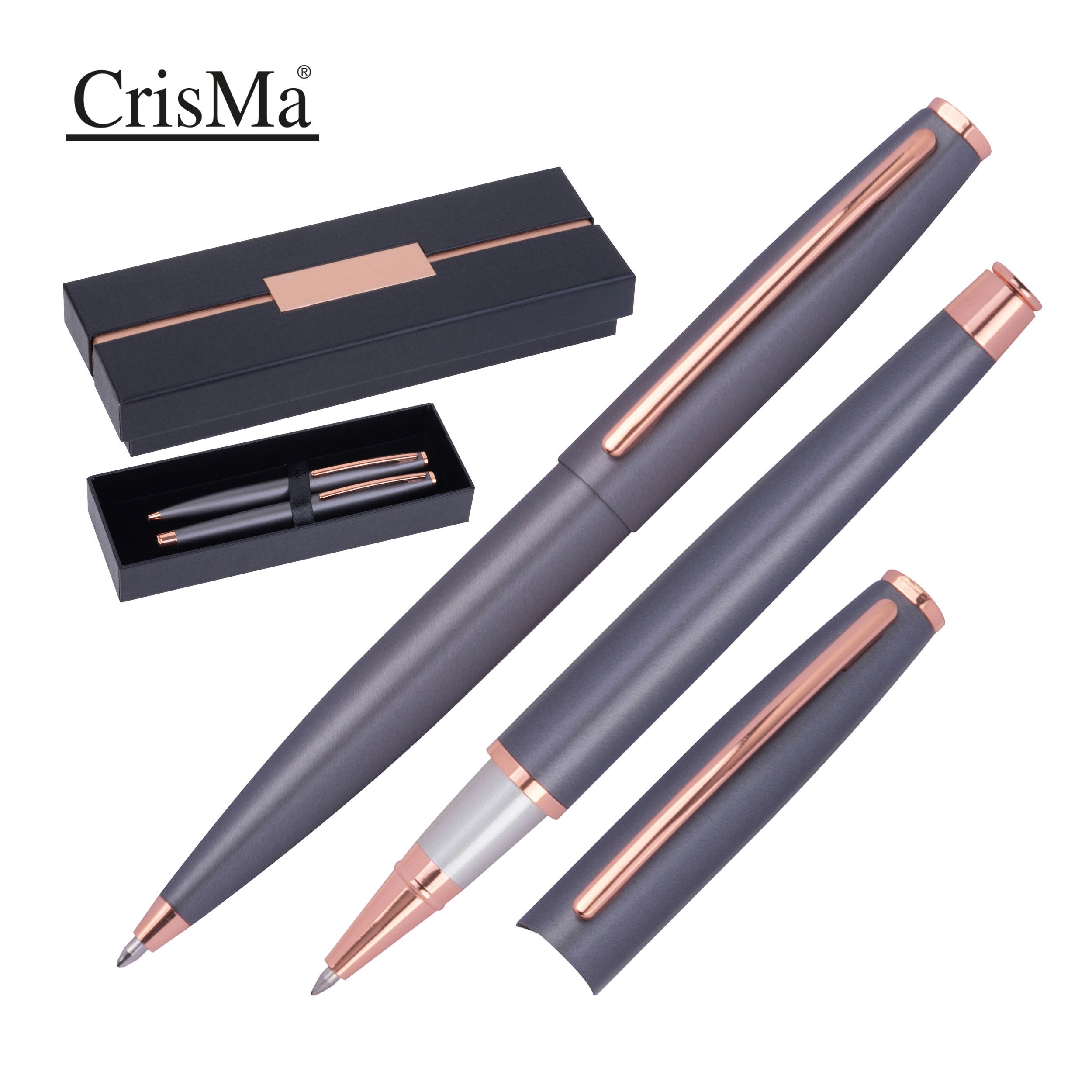 CrisMa Metall Schreibset GEORGIA - anthrazit-430