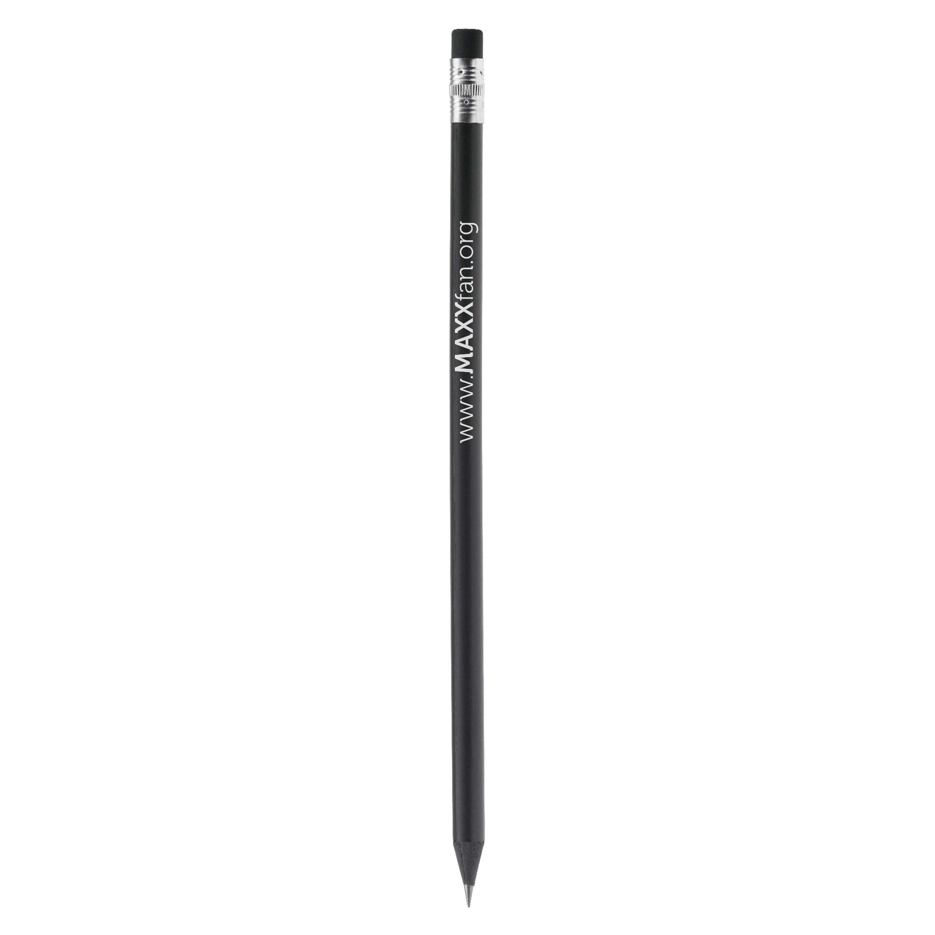 Bleistift mit Radiergummi - schwarz-678