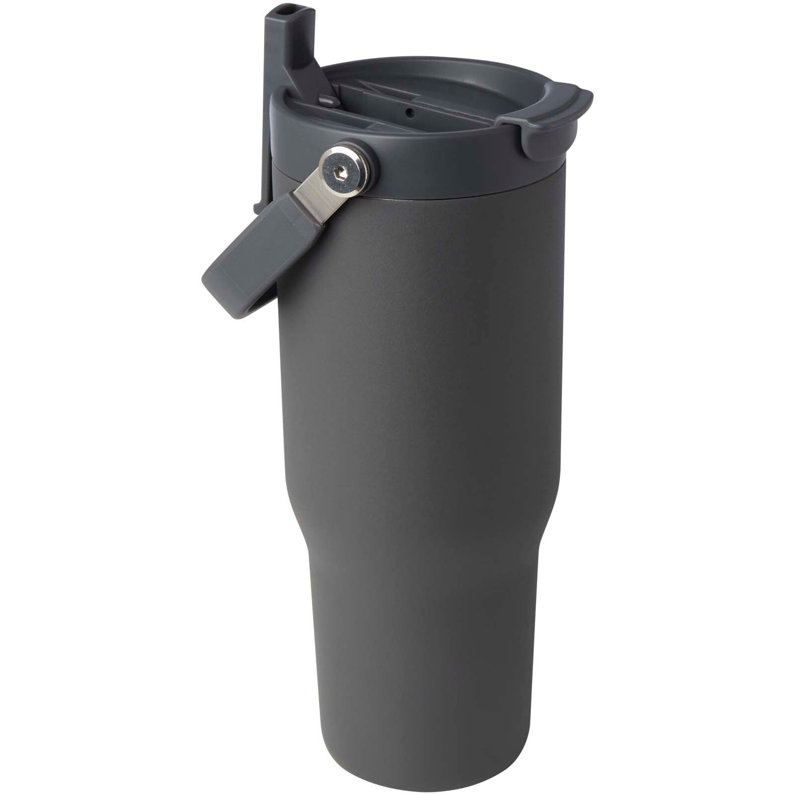 Bronx 900 ml RCS-zertifizierter Kupfer-Vakuum Isolierbecher aus Edelstahl mit Doppelfunktionsdeckel - grau-747