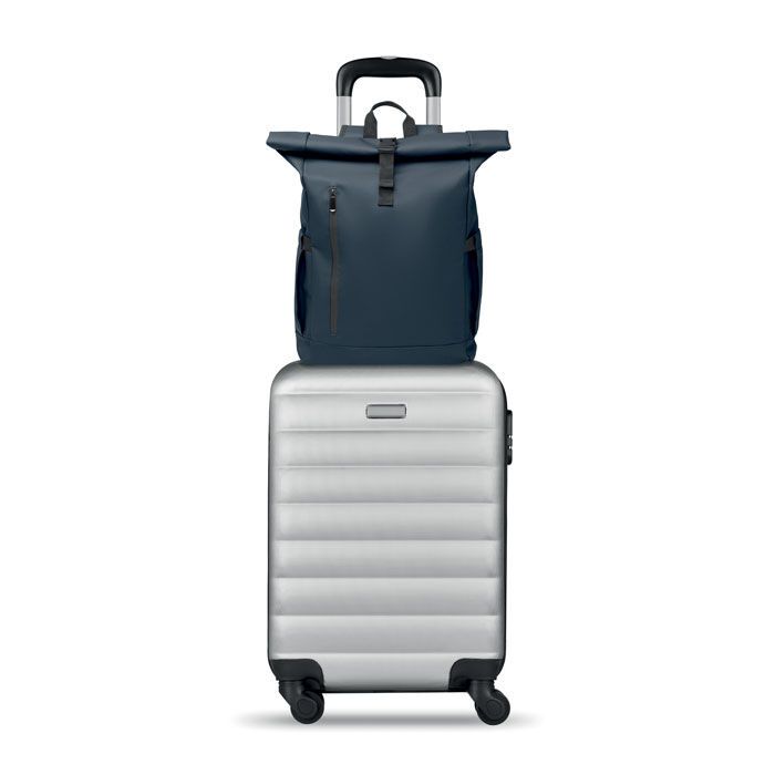 Rolltop-Rucksack 600D RPET BANGKOK ROLL - blau-611