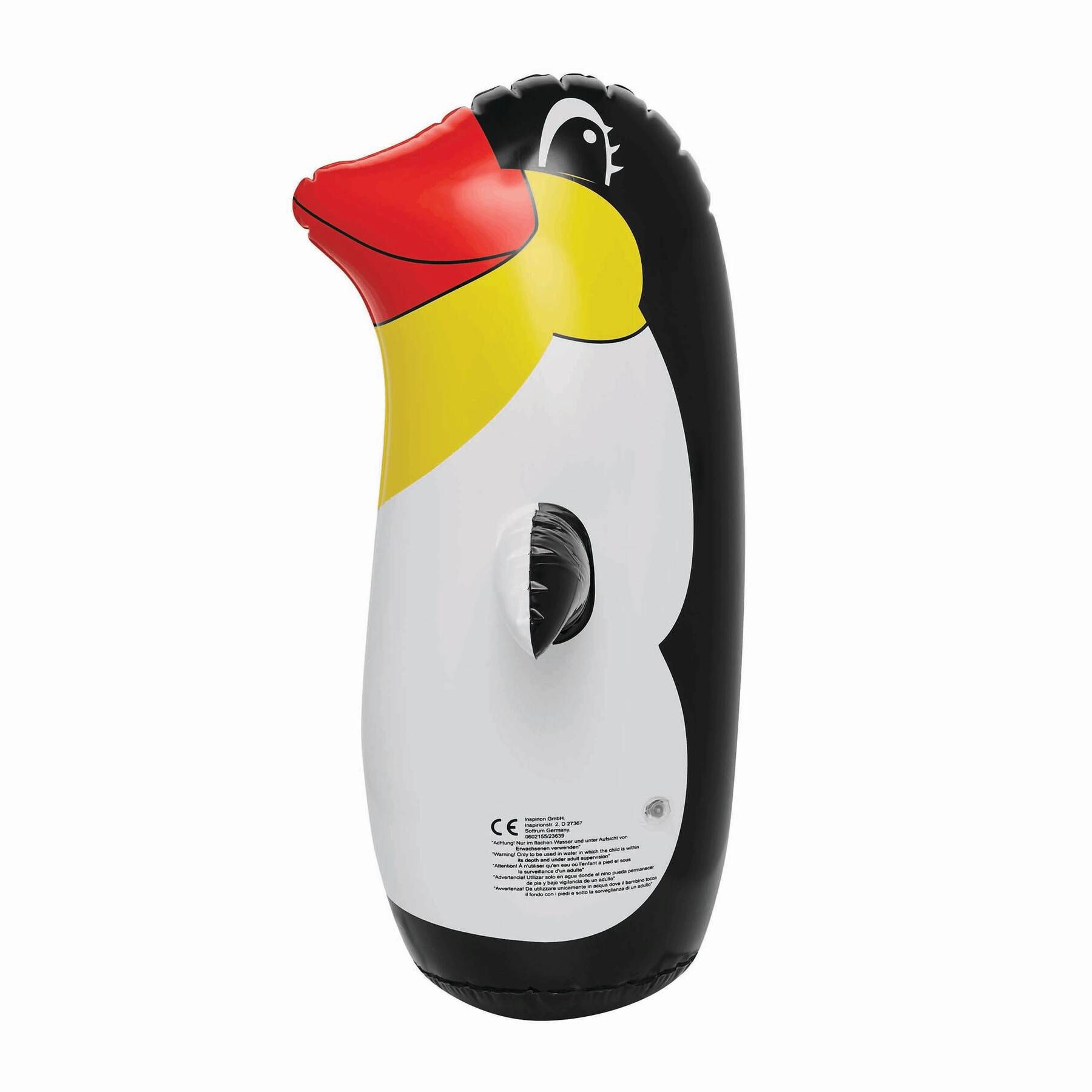 Aufblasbarer Wackel-Pinguin STAND UP - schwarz - weiß-798