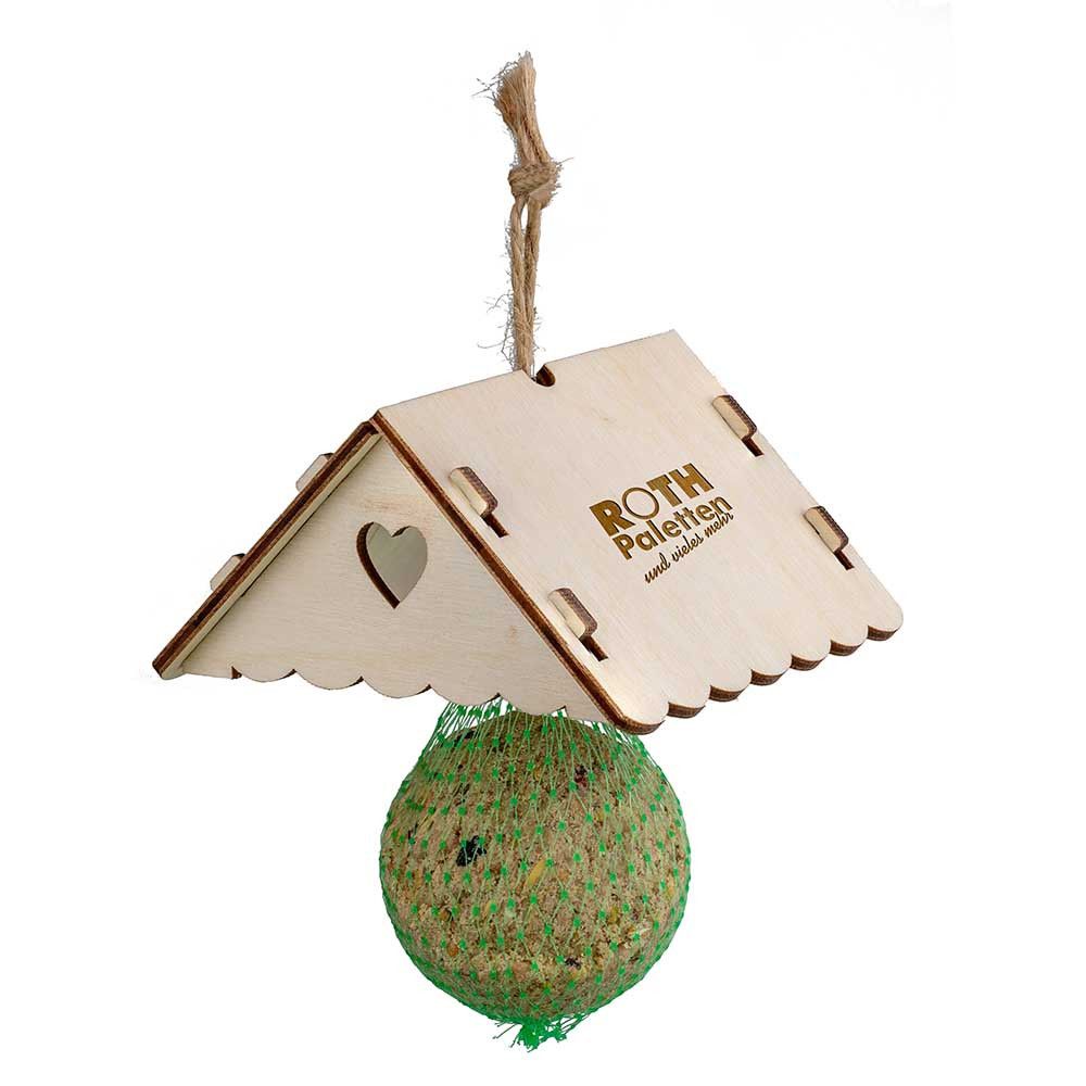 Meisenknödel mit Dach - mit Lasergravur-449