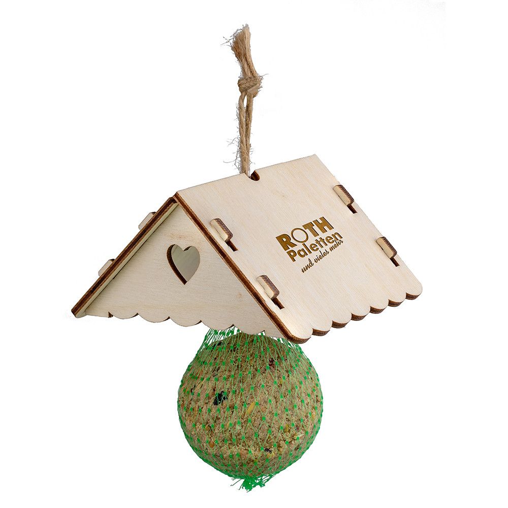 Meisenknödel mit Dach - mit Lasergravur-449