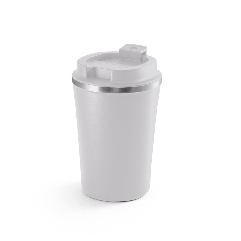 PHELPS CERAMIC Trinkflasche aus mattiertem Glas 500ml - hellgrau-407