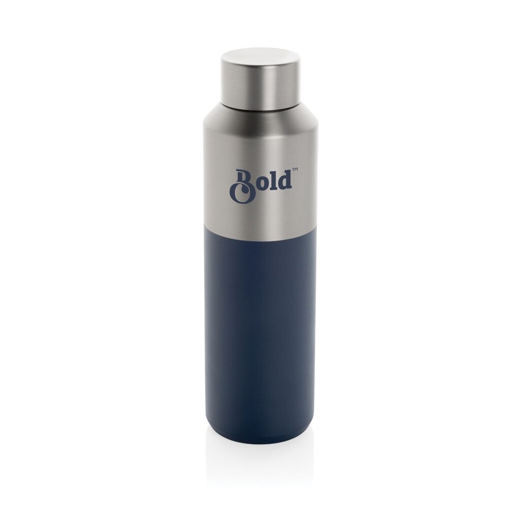 Fluid Flasche aus RCS-zertifiziert recyceltem Stahl, 600ml - navy blau-557