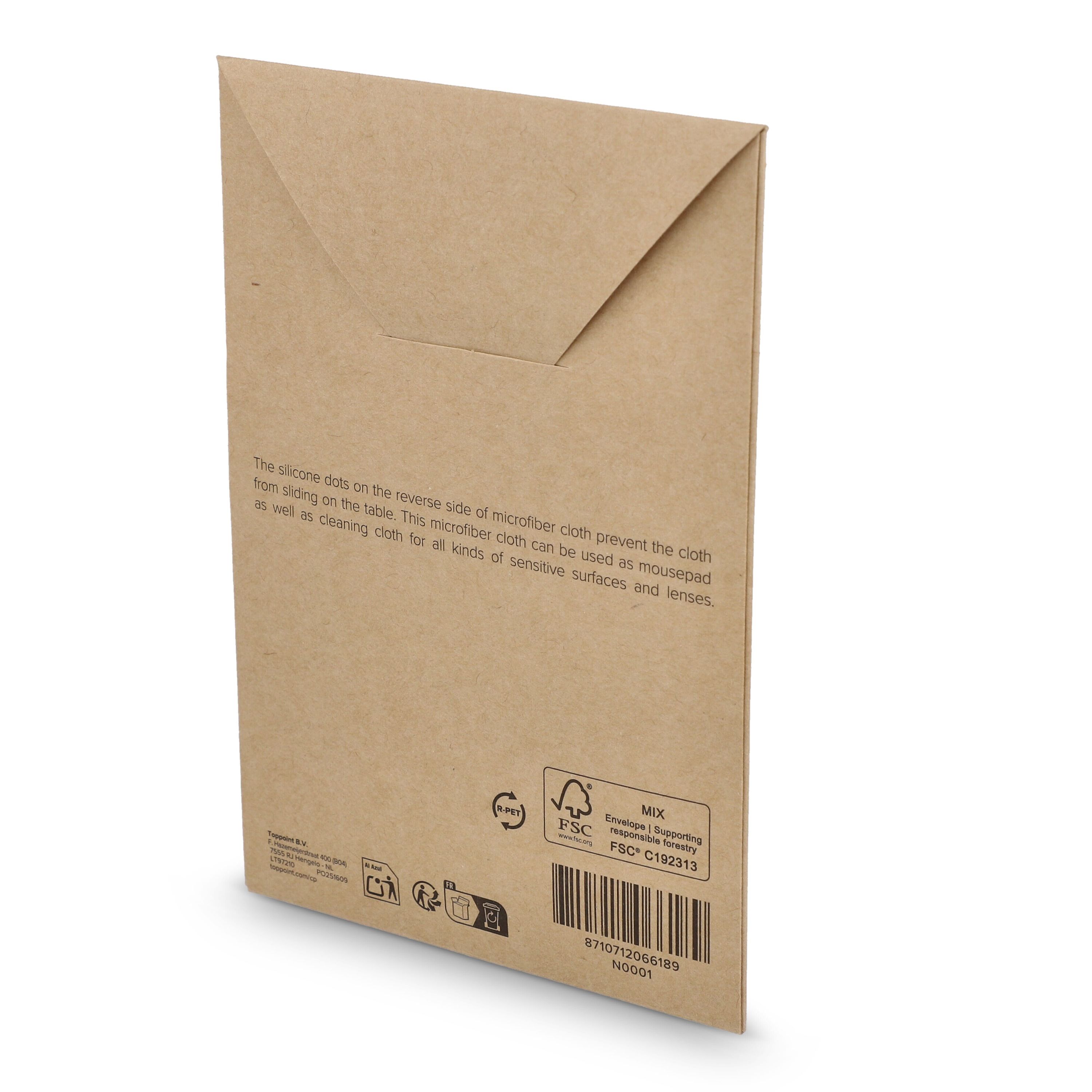 Mikrofaser-Mauspad mit Silikonpunkten 18 x 22 cm (325 g/m²) Sublimationsdruck - weiss-629