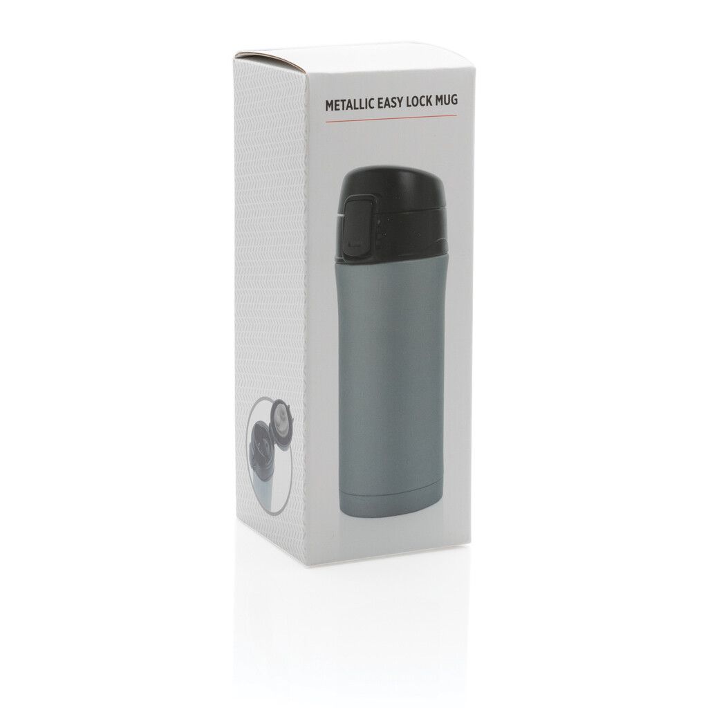 Metallic Easy-Lock Vakuum-Becher - grau-353