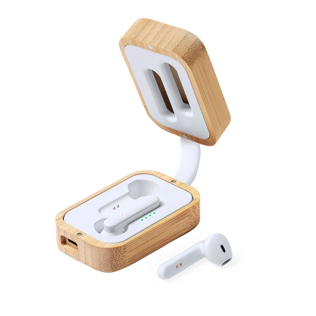 Bluetooth-Kopfhörer Tresan - natur - weiß-360