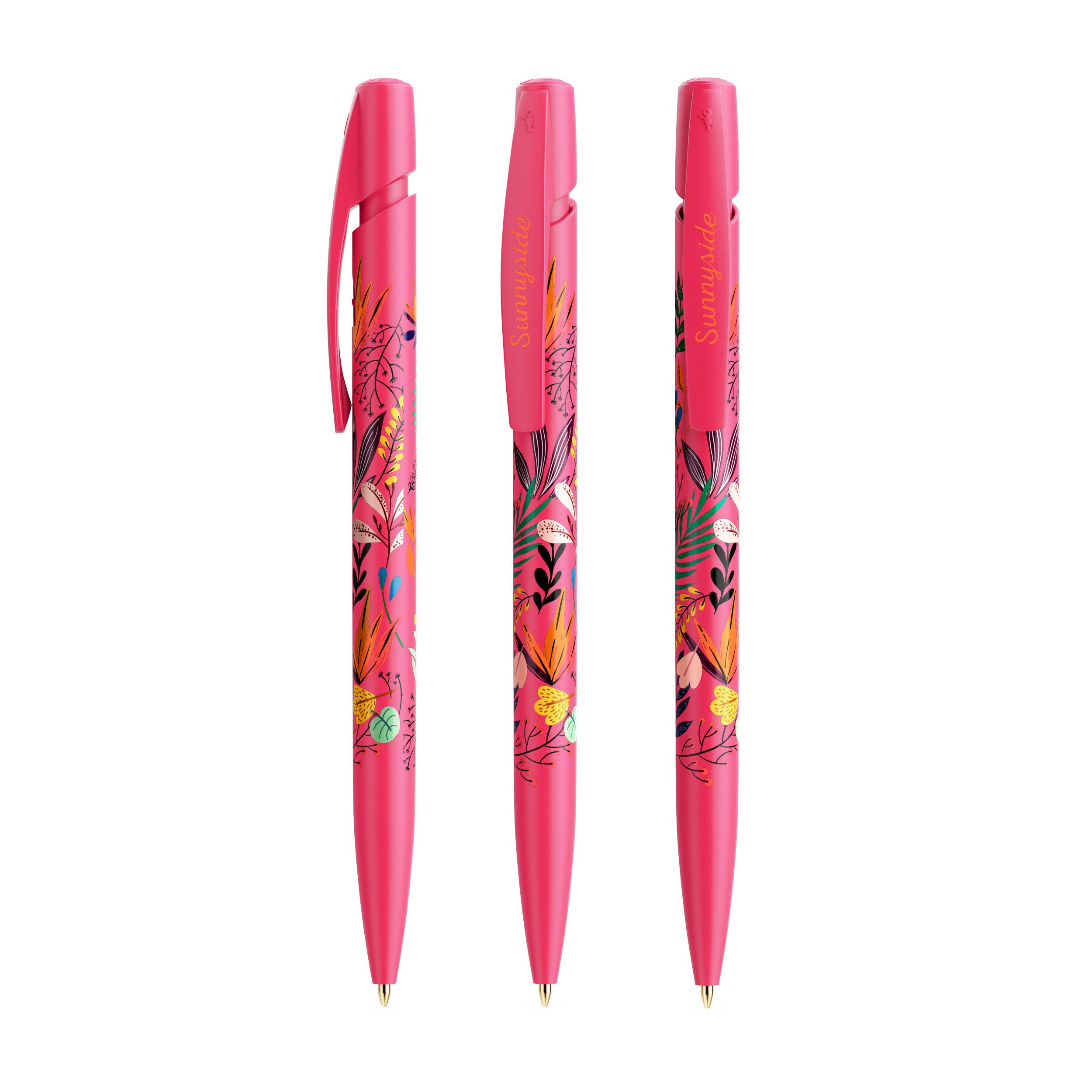BIC® Media Clic Kugelschreiber, Mine blau - fuchsia-813
