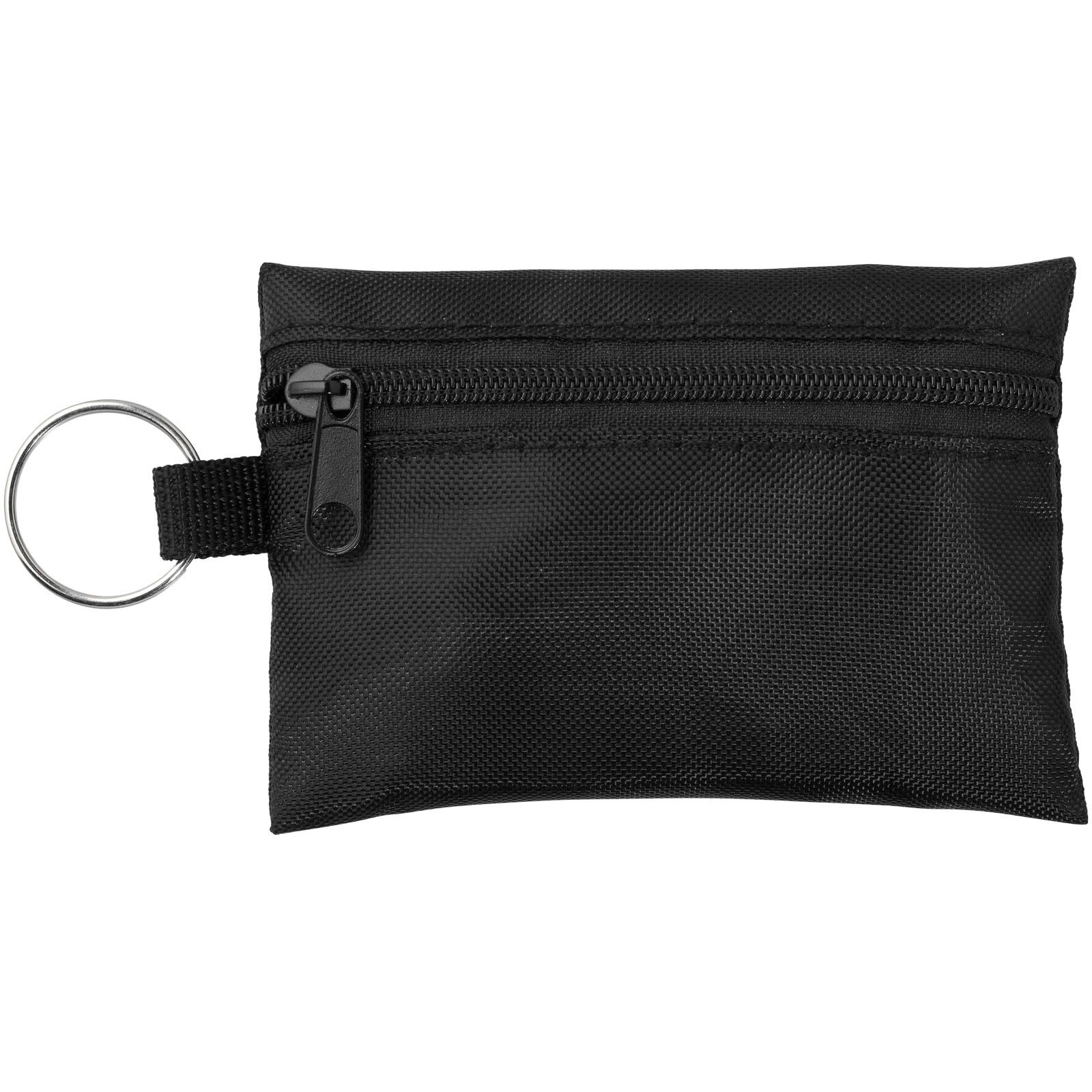 Valdemar 16-teilige Erste-Hilfe-Tasche mit Schlüsselanhänger - schwarz-120
