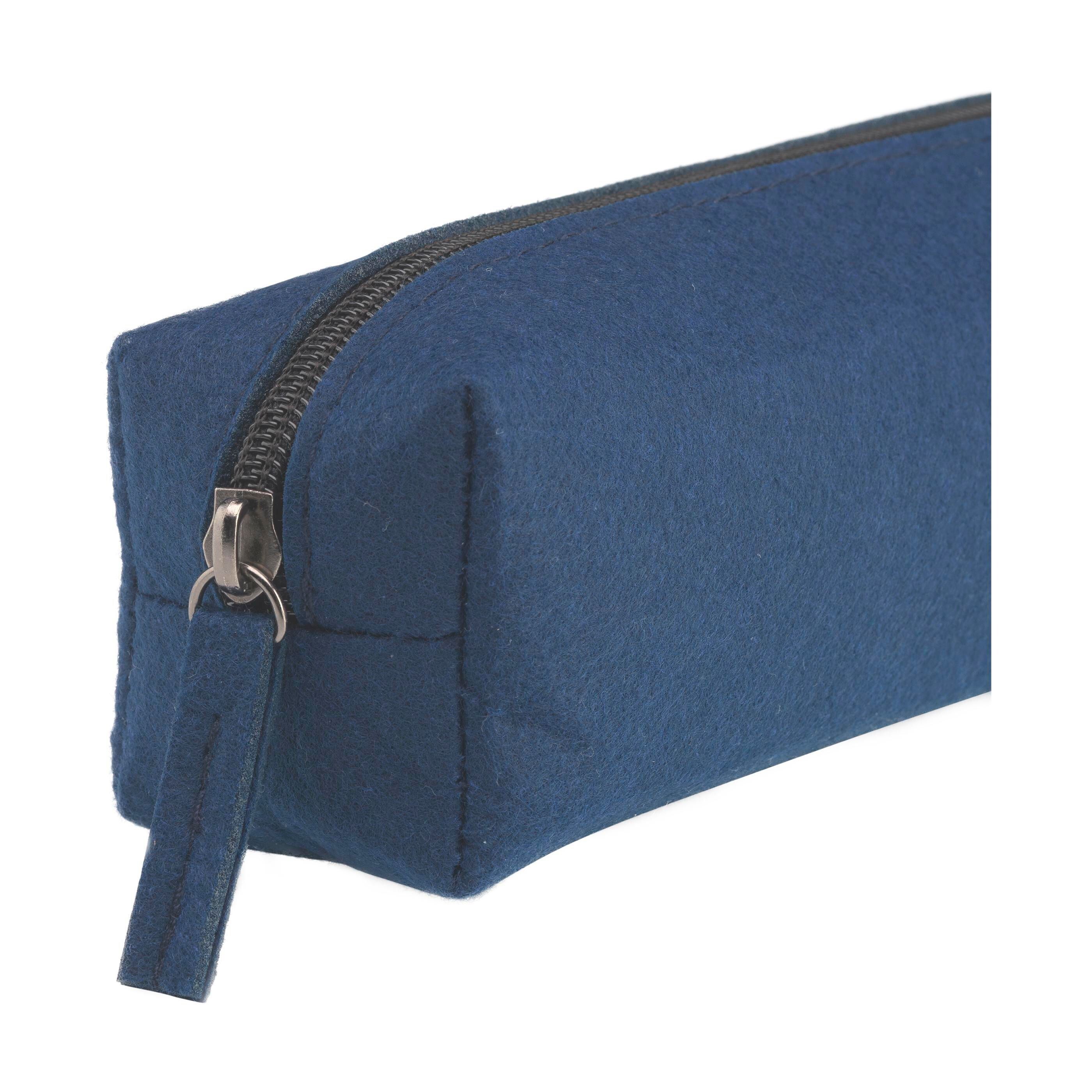 Pencil Case GRS RPET Felt Federmäppchen - dunkel blau-200