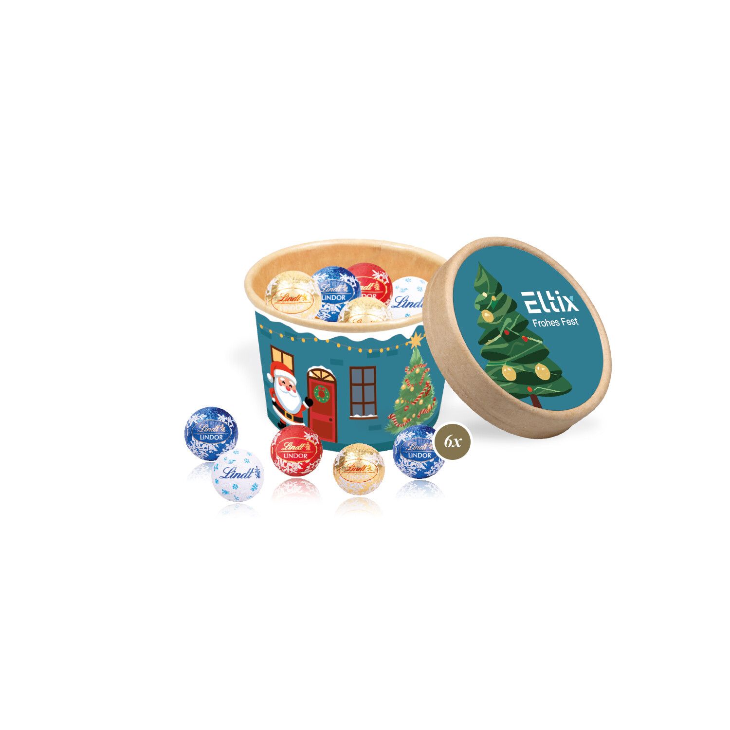 Christmas Paperbox mit Lindt Minis-688