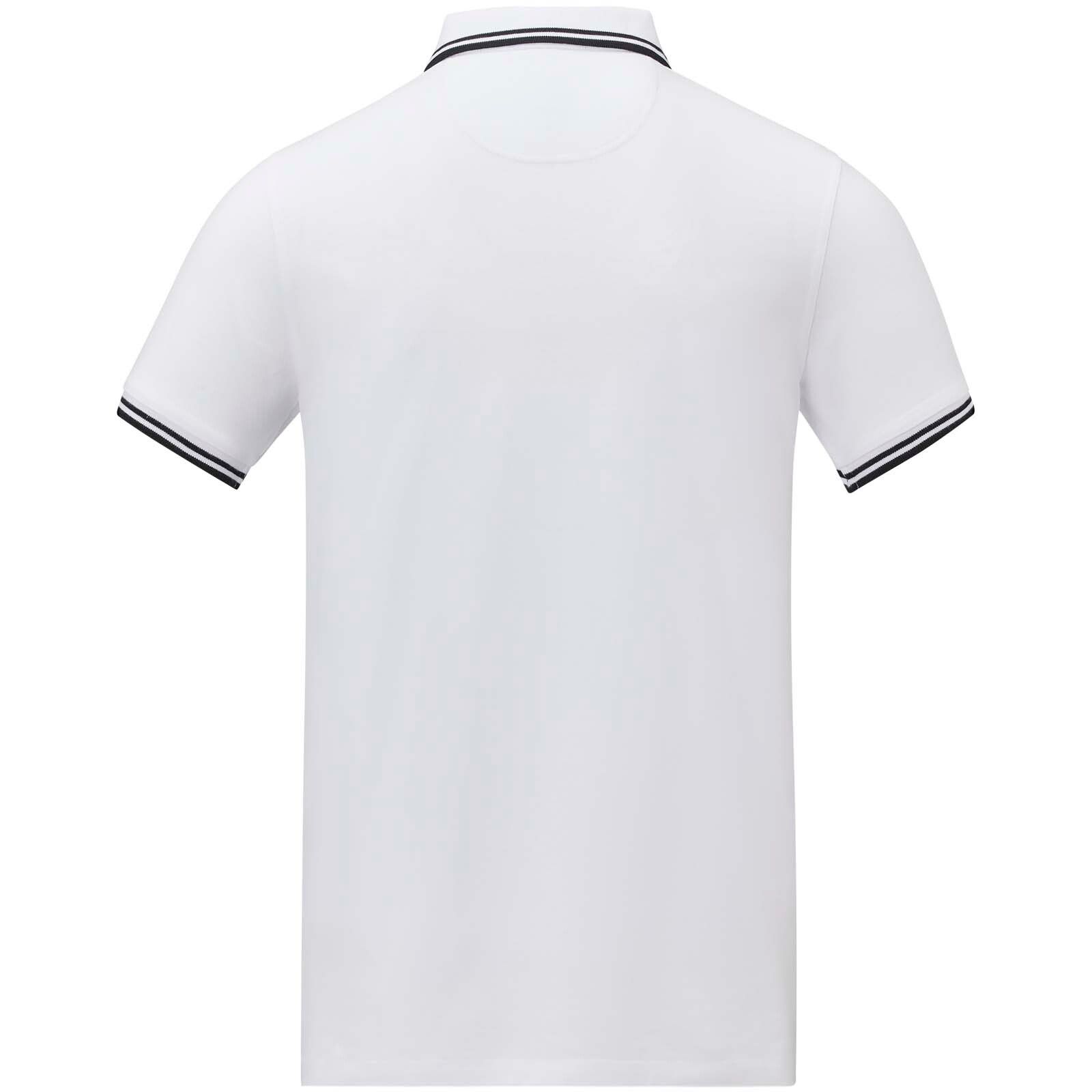 Amarago Polo mit abgesetztem Rand für Herren - weiss - XL-484