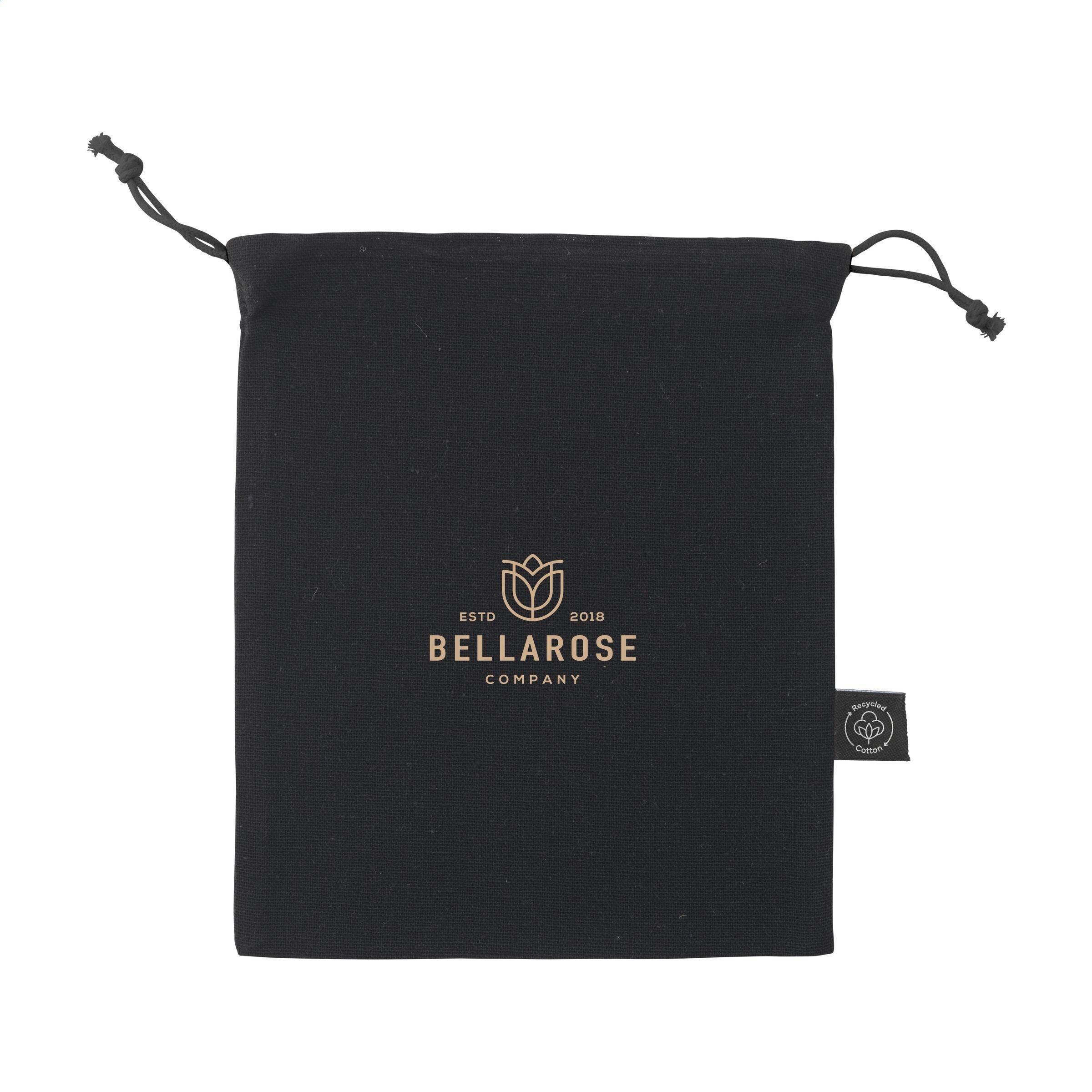 Gift Pouch GRS Recycled Cotton (150 g/m²) S - schwarz-181