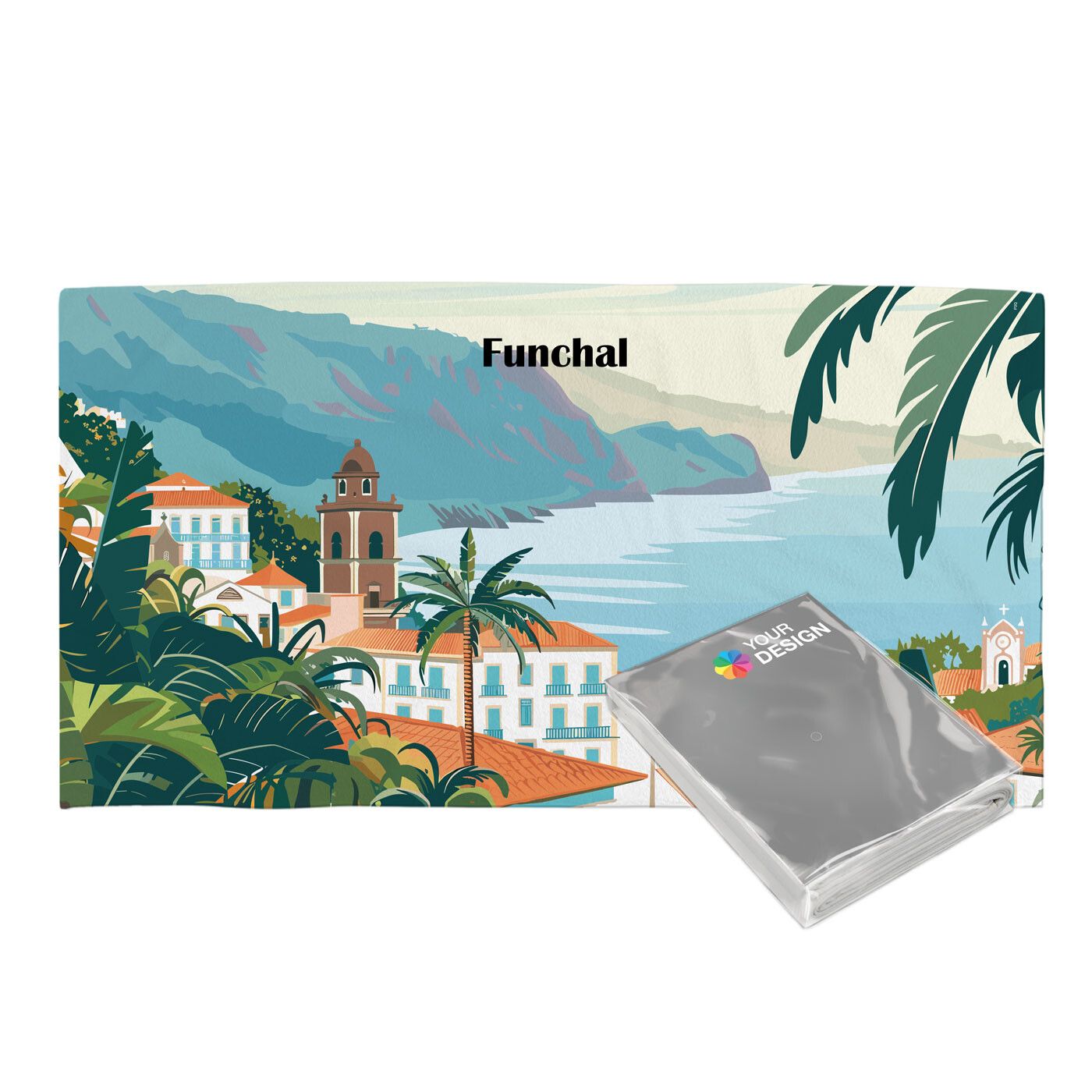 rPET ActiveTowel® Sports 130x70 cm im Polybeutel mit Klappkarte-99