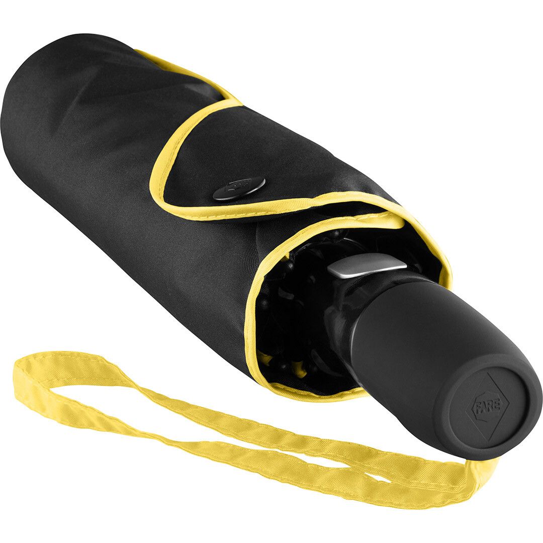 AOC-Oversize-Taschenschirm FARE® Seam Ø104 cm - schwarz - gelb-222